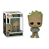 Funko Coleccionables Pop I AM Groot Groot With Grunds 1194 6520 Plastico 9 CM s/C