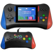 Console Portátil Game Box Sup X7M de 3.5" com 500 Jogos - Vermelho/Azul + Controle (Inglês/Chinês)