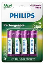 Pilha Recarregavel AA Philips R6B4RTU25/97 (4 Unidades)