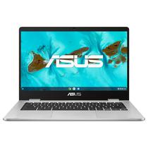 Notebook Asus Chromebook C424MA-WH44F Intel Celeron N4020 Tela Full HD 14" / 4GB de Ram / 64GB Emmc - Prata (Ingles)