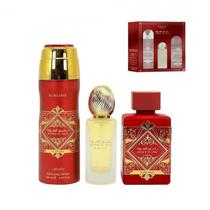 Kit Perfume Lattafa Bade'e Al Oud Sublime Unissex 3PCS