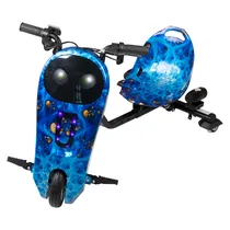 Moto Triciclo Elétrico KEEN-1 360 com Power Bank Suporta 50KG Aprox. / 150W / Recarregável / LED - Galáxia Azul 1
