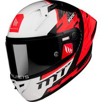 Capacete MT Helmets Kre+ Carbon Brush A5 - Fechado - Tamanho XL - Gloss Red