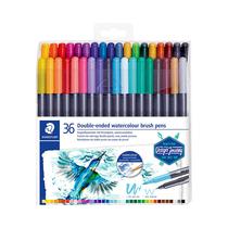 Marcador Rotulador Staedtler Double-Ended Watercolour Brush Pens 3001 TB36 36 Unidades