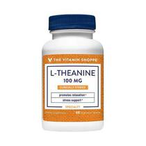 L-Theanine 100MG The Vitamin Shoppe 60 Capsulas Vegetariana