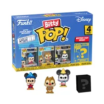 Muñeco Funko Bitty Pop Disney Sorcerer Mickey Dale Princess Minnie 4 Piezas