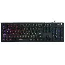 Teclado Gamer Mecanico Satellite GK-301 USB / RGB / Blue / Portugues - Preto