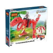 Juguete de Construccion Cogo Creative Player Tyrannosaurus 3 En 1 3070 262 Piezas