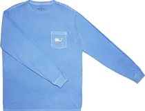 Outlet Camiseta Manga Longa Vineyard Vines 1V018763 Masculina - Azul Ceu