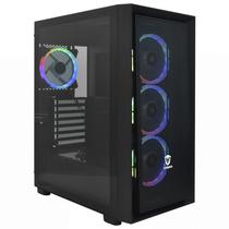 Gabinete Sate K2401 Gamer 4FAN Preto e-ATX