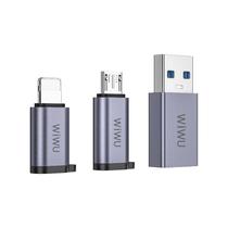 Adaptador Wiwu WI-C031 3 Pack Gris