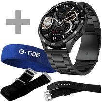 Smartwatch G-Tide Power com Bluetooth - Preto + 2 Pulseiras