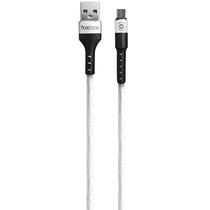 Foxbox Cable USB Round USB A Micro 1M Blanco s/C