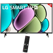 Smart TV LED 43" LG 43LR6000PSA Full HD Webos Ai Thinq Wi-Fi/Bluetooth com Conversor Digital