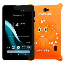 Tablet Advance Prime PR5850 Tela 7" 16GB 1GB Ram + Case Laranja - Preto