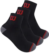 Meias Soquetes Wilson B7978 - Preto (3 Pares)