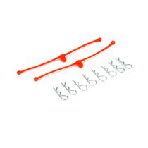 Body Clips Retainers Orange 2PC Dub 2252