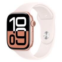 Apple Watch Series 10 MWWH3LW/A Caixa Aluminio 42MM Rose Dourado - Esportiva Blush Claro s/M