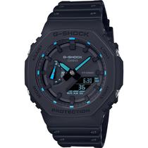 Relogio Casio G-Shock GA-2100-1A2DR Masculino Analogico/Digital - Preto/Azul