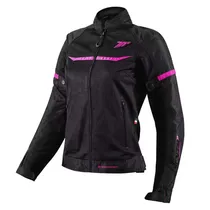 Jaqueta para Motociclista Seventy Degrees Mojave Sporty Urban SD-JR30.2 - Tamanho L - Feminino - Black Fuchsia