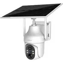 Câmera de Vigilância Xion XI-CCTV84GS 4MP 4G com Painel Solar - Branco/Preto