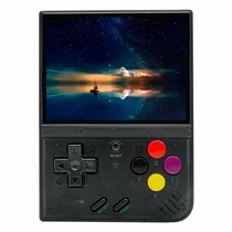 Console Portatil Game Player R33S Tela 3.5″ – Preto Transparente