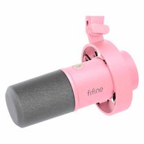 Microfone Dinamico Fifine K688P Amplitank XLR 48KHZ - Rosa