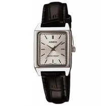 Relogio Feminino Analógico Casio LTP-V007L-7E1 Couro Preto