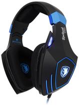 Headset Gamer Sades Spellond Pro Audio BY Bongiovi DPS - Preto/Azul