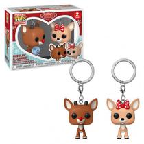 Funko Pop Keychain Rudolph Rudolph & Clarice 2PACK 73925