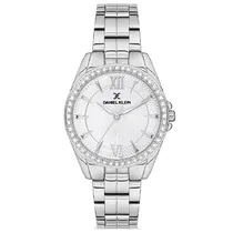 Relógio Analógico Feminino Daniel Klein DK.1.12694-3 Premium Ladies / Pulseira de Aço Inoxidável - Prata