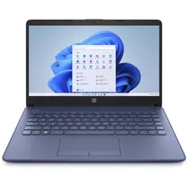 Notebook HP 14-CF211WM, Intel Celeron N4120 1.10GHZ (2.60GHZ), 4GB Ram, 64GB Emmc, Tela 14" HD (1366 X 768), Windows 11 Home In s Mode, Inglês, Azul