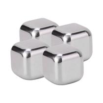 Conjunto de Cubos de Gelo de Aco Inox