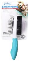 Escova de Cachorro 2 Em 1 Azul - Pawise Dog Brush 11464