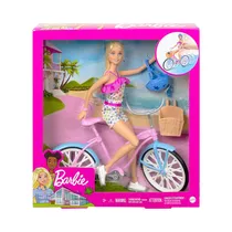 Kit de Juego Mattel Barbie Doll And Bike Playset HBY28