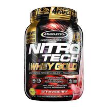 Nitro Tech Muscletech 100%Whey Gold Strawberry 2.20LB 999G