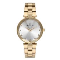 Relogio Analogico Feminino Daniel Klein DK.1.12729-4 Premium Ladies / Pulseira de Aco Inoxidavel - Dourado