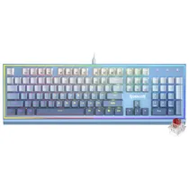Teclado Gamer Mecanico Redragon K654GWB-RGB Bluesiren USB / RGB / Red / Ingles - Azul