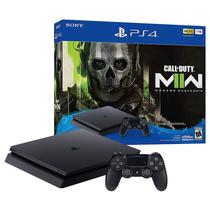 Console Playstation 4 Slim de 1TB Sony CUH-2215B Bivolt + Jogo Call Of Duty Modern Warfare II - Jet Black