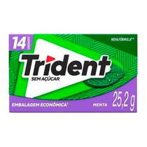 Chicletes Trident Brasileiro Menta 25,2G