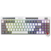 Teclado Gamer Mecanico Redragon K655WG-RGB Magic Wand Se USB / RGB / Red / Ingles - Branco / Cinza