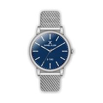 Relogio Analogico Masculino Daniel Klein D Two DK.1.12395-3 - Prata e Azul