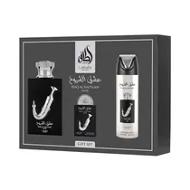 Kit Lattafa Pride Ishq Al Shuyukh Silver Edp 100ML + Deo 200ML + 20ML