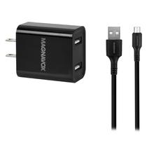 Carregador Magnavox MAC4122 12W 2 USB + Cabo Micro USB - Preto