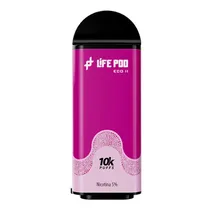 Vaper Descartável Life Pod Eco 2 Cartridge 10000 Puffs 5% Nicotina - Cherry Bubblegum (Cartucho)