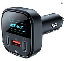 Carregador Acefast B5 101W 2USB-C/1USB-A Negro Auto