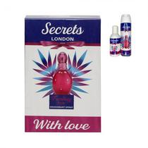 Kit Perfume Secrets London Fantasy Style Edp 100ML + Deo Spray 150ML