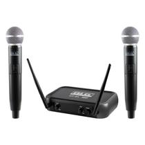 Microfone BLG UF-04 - Sem Fio - 2 Unidades - Preto