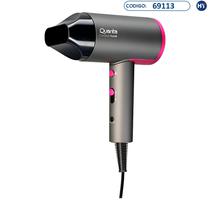 Secador de Cabelo Quanta QTSCP20 de 2000W Compact Look - Cinza/Rosa