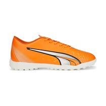 Chuteira Puma Sintetico Ultra Play TT Masculino Laranja 107226-01